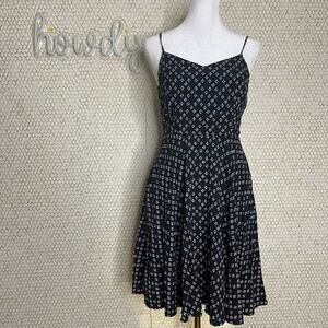 Old Navy Black and White Spaghetti Strap A-Line Mini Dress Size S